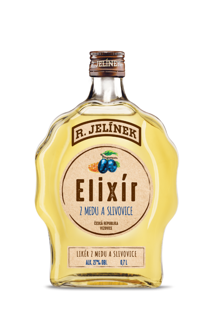 Elixír z medu a slivovice v sobě spojuje chuť slivovice a blahodárné účinky lipového medu.